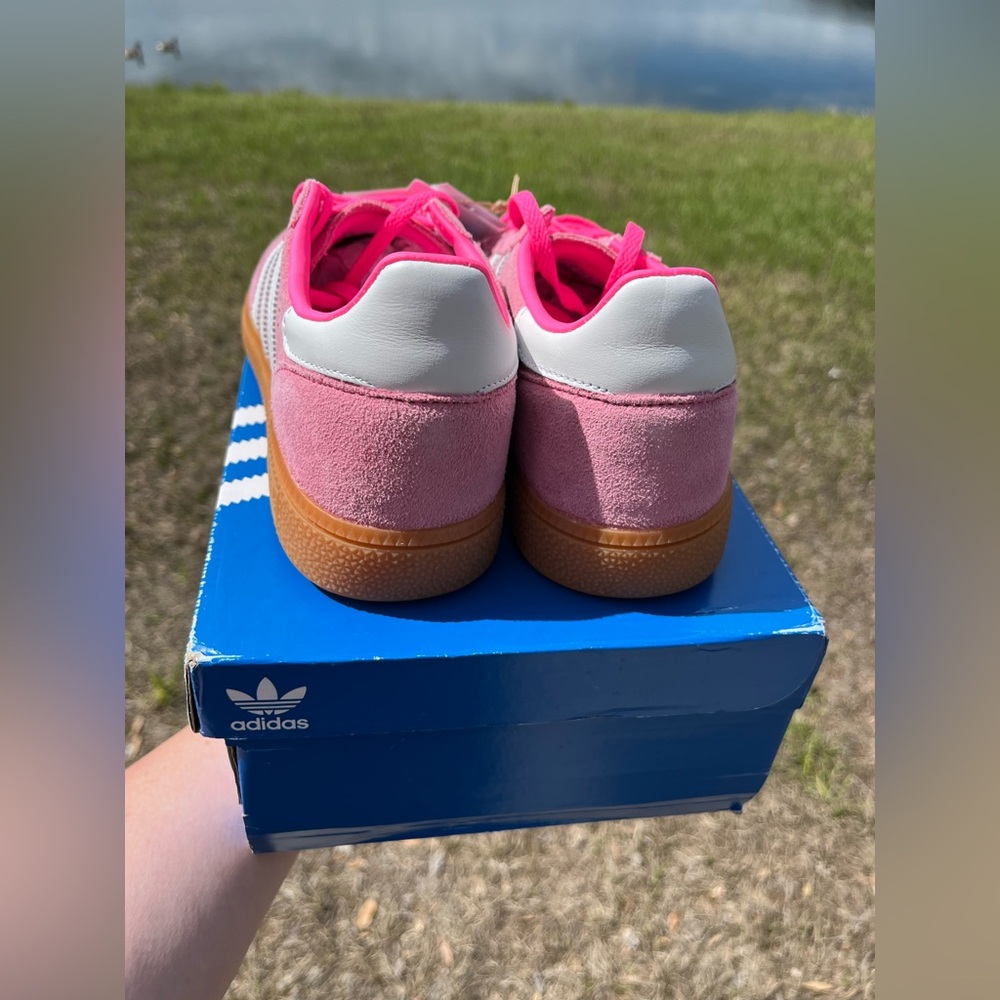 NWT Adidas Handball Spezial Womans Sneaker Size 7 in Pink - Picture 7 of 10